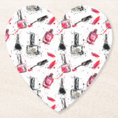 Aquarell-Nagellack-Muster Untersetzer (Vorderseite)