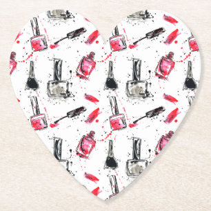 Aquarell-Nagellack-Muster Untersetzer