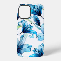 Aquarell-Nahtloses Muster mit transparenten Blumen