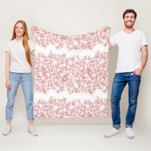Aquarell-Nahtloses Muster mit zahlreichen Sofas Fleecedecke