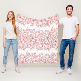 Aquarell-Nahtloses Muster mit zahlreichen Sofas Fleecedecke