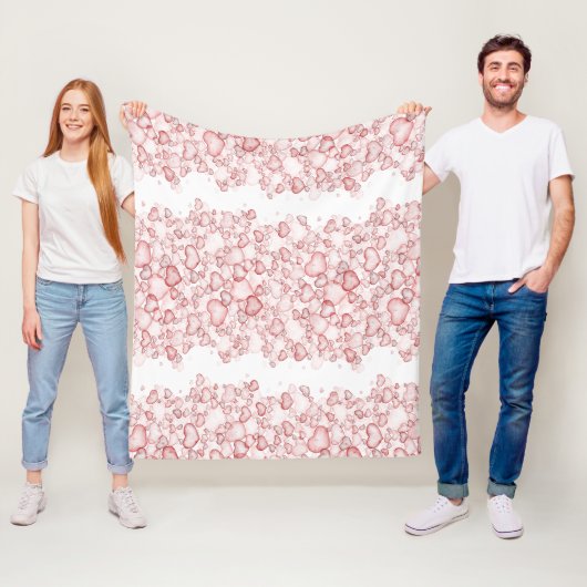 Aquarell-Nahtloses Muster mit zahlreichen Sofas Fleecedecke (Beispiel)