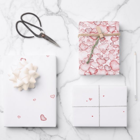 Aquarell-Nahtlosmuster mit zahlreichen Sofas Geschenkpapier Set (Vorderseite)