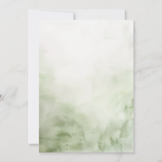 Aquarell Natur und Wildblumen Kinderdusche Einladung (Rückseite)