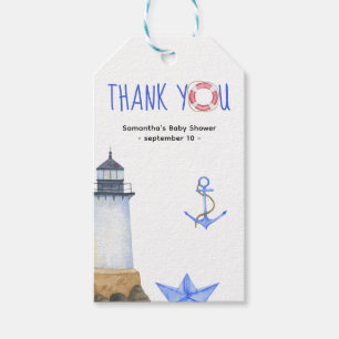 Aquarell nautisch - danke geschenkanhänger