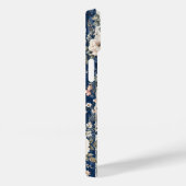 Aquarell-Navy-Blumenstreifenmuster-Design Case-Mate iPhone Hülle (Rückseite / Rechts)