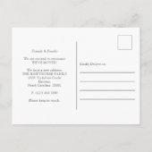 Aquarell 'Neck des Waldes' Neue Adresse Ankündigungspostkarte (Rückseite)