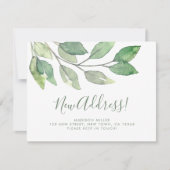 Aquarell Neue Adresse Umzug Ankündigung (Vorderseite)