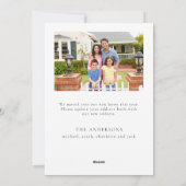 Aquarell Neue Zuhause für Ferien | Weihnachten (Rückseite)