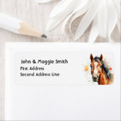 Aquarell Niedliche Pferdezucht (Insitu)