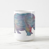 Aquarell Nilpferd Kaffeetasse (Mittel)