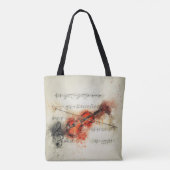 Aquarell-Noten und Violine Tasche (Rückseite)