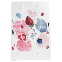 Aquarell Obst Geschenktasche