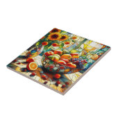 Aquarell Obst und Blume Keramik Tile Fliese (Seite)