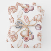 Aquarell Obst und Brot Geschenkpapier Set (Beispiel)