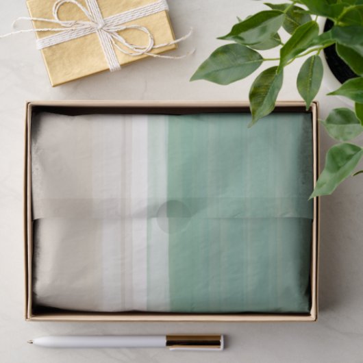 Aquarell Ocean Beach Türkis Sand Tissue Seidenpapier (Geschenk)