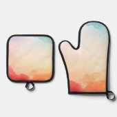 Aquarell Ofenhandschuh & Topflappen-Set (Vorderseite)