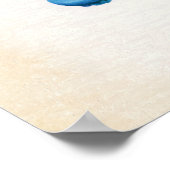 Aquarell-Oktopus-Illustration Poster (Ecke)