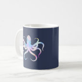 Aquarell-Oktopus Kaffeetasse (Vorderseite Links)