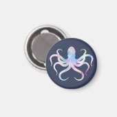 Aquarell-Oktopus  Magnet (Vorderseite/Rückseite)