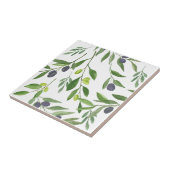 Aquarell-Olive  Fliese (Seite)