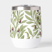 Aquarell Olivenzweig Salbeigrün Botanisch (Vorderseite)