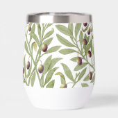 Aquarell Olivenzweig Salbeigrün Botanisch (Rückseite)