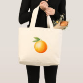 Aquarell Orange Jumbo Stoffbeutel (Vorderseite (Produkt))