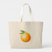 Aquarell Orange Jumbo Stoffbeutel (Rückseite)