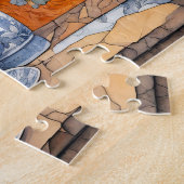 Aquarell Orange Katze mit Zitronentee Puzzle (Seite)