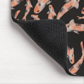 Aquarell Orange Koi Personalisiert Mousepad (Ecke)