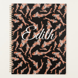 Aquarell Orange Koi Personalisiert Planer
