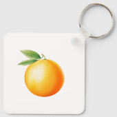 Aquarell Orange Schlüsselanhänger (Rückseite)