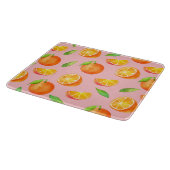 Aquarell-Orangen-Muster Schneidebrett (Ecke)