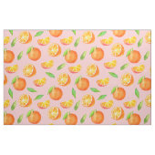 Aquarell-Orangen-Muster Stoff (Fat Quarter (45,7 x 55,9 cm))