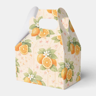 Aquarell oranges Fruchtmuster Geschenkschachtel