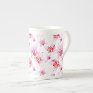 Aquarell-Orchideen-Design 15  Porzellantasse