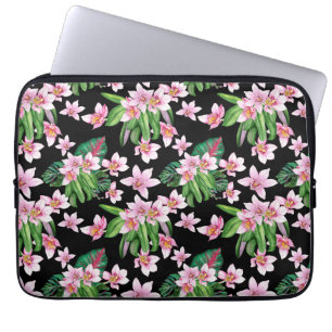Aquarell-Orchideen-Design 27  Laptopschutzhülle