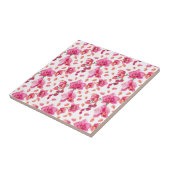 Aquarell-Orchideen Design 2 Fliese (Seite)