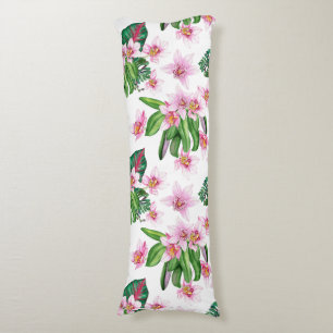 Aquarell-Orchideen-Design 30 Seitenschläferkissen