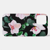 Aquarell-Orchideenblüten und Eukalyptusblätter pa Case-Mate iPhone Hülle (Rückseite (Horizontal))