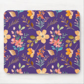 Aquarell-Ornamentale Blume Mousepad (Vorne)