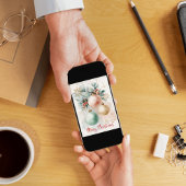 Aquarell-Ornamente  Feiertagskarte