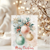 Aquarell-Ornamente  Feiertagskarte