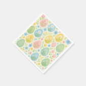 Aquarell-Oster-Ei-Blumen-Servietten Serviette (Ecke)