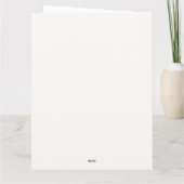 Aquarell-Oster-Ei mit Blumen Karte (Rückseite)