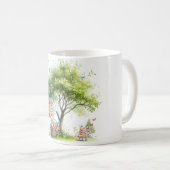 Aquarell-Oster-Frühlingsfee Kaffeetasse (VorderseiteRechts)