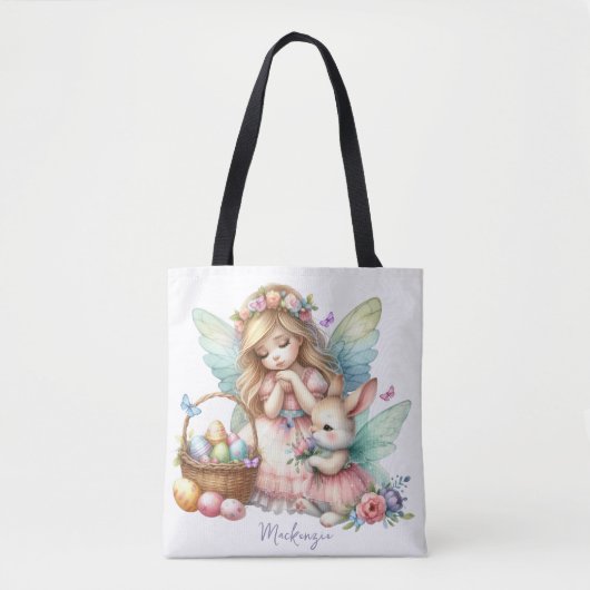 Aquarell-Oster-Frühlingsfee Tasche (Vorderseite)