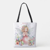 Aquarell-Oster-Frühlingsfee Tasche (Rückseite)
