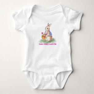 Aquarell-Osterhase Baby Strampler